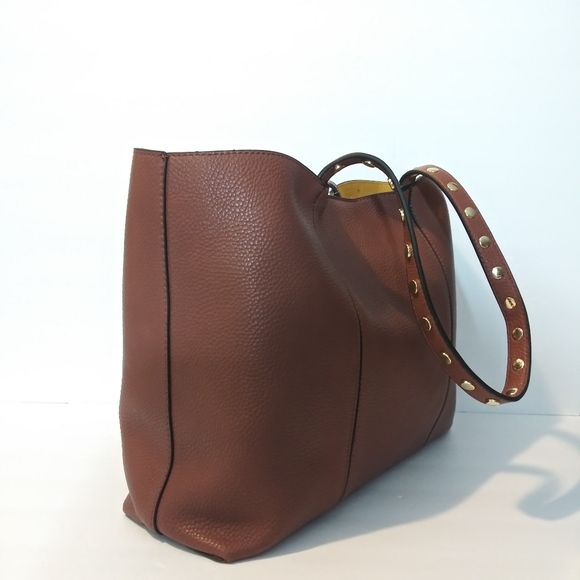 NWT STEVE MADDEN TOTE SHOULDER BAG & POUCH CLUTCH - Picture 2 of 8